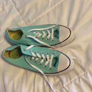 Turquoise Low Tops